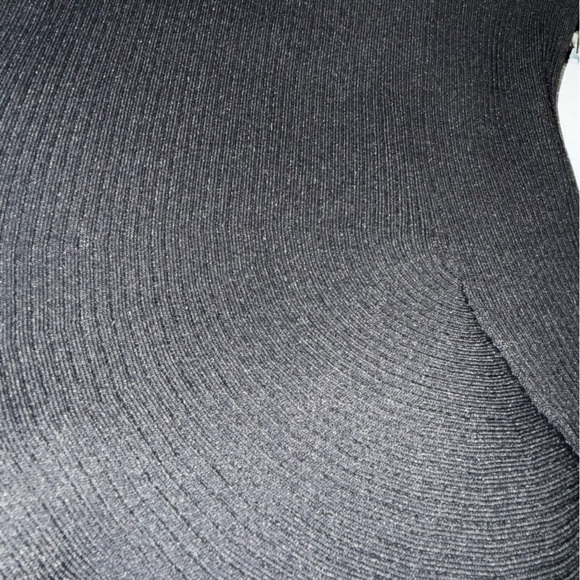 Ted Baker VELENAA RIB‎ ENGINEERED KNIT MIDI SKIRT BLACK Size 14 - Picture 6 of 8